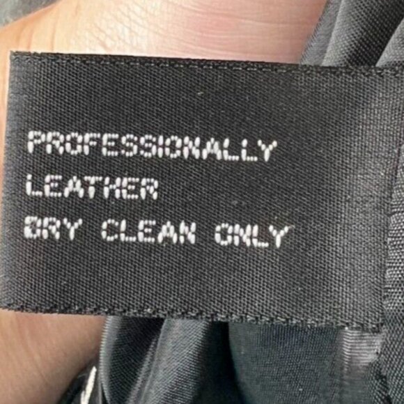 VTG Julie & Andrew Collection Italy Lamb Black Leather Pants Women's Size 12 - Picture 12 of 14